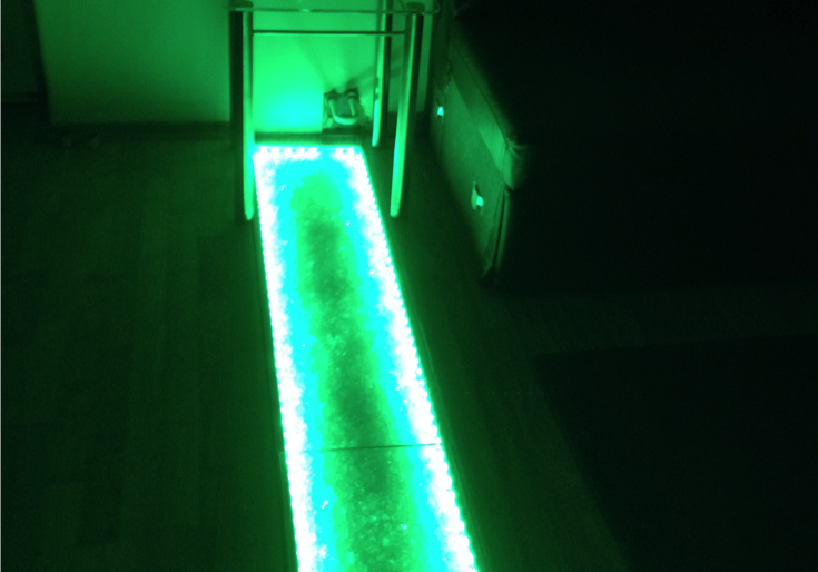 Bodenverglasung-RGB-LED-green